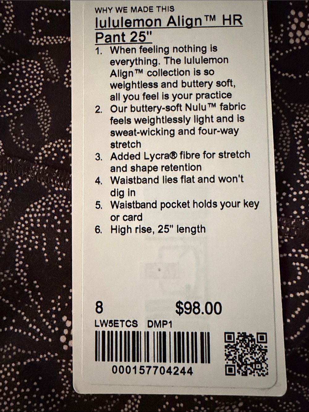 Lululemon Align HR Pant 25” - Picture 4 of 4